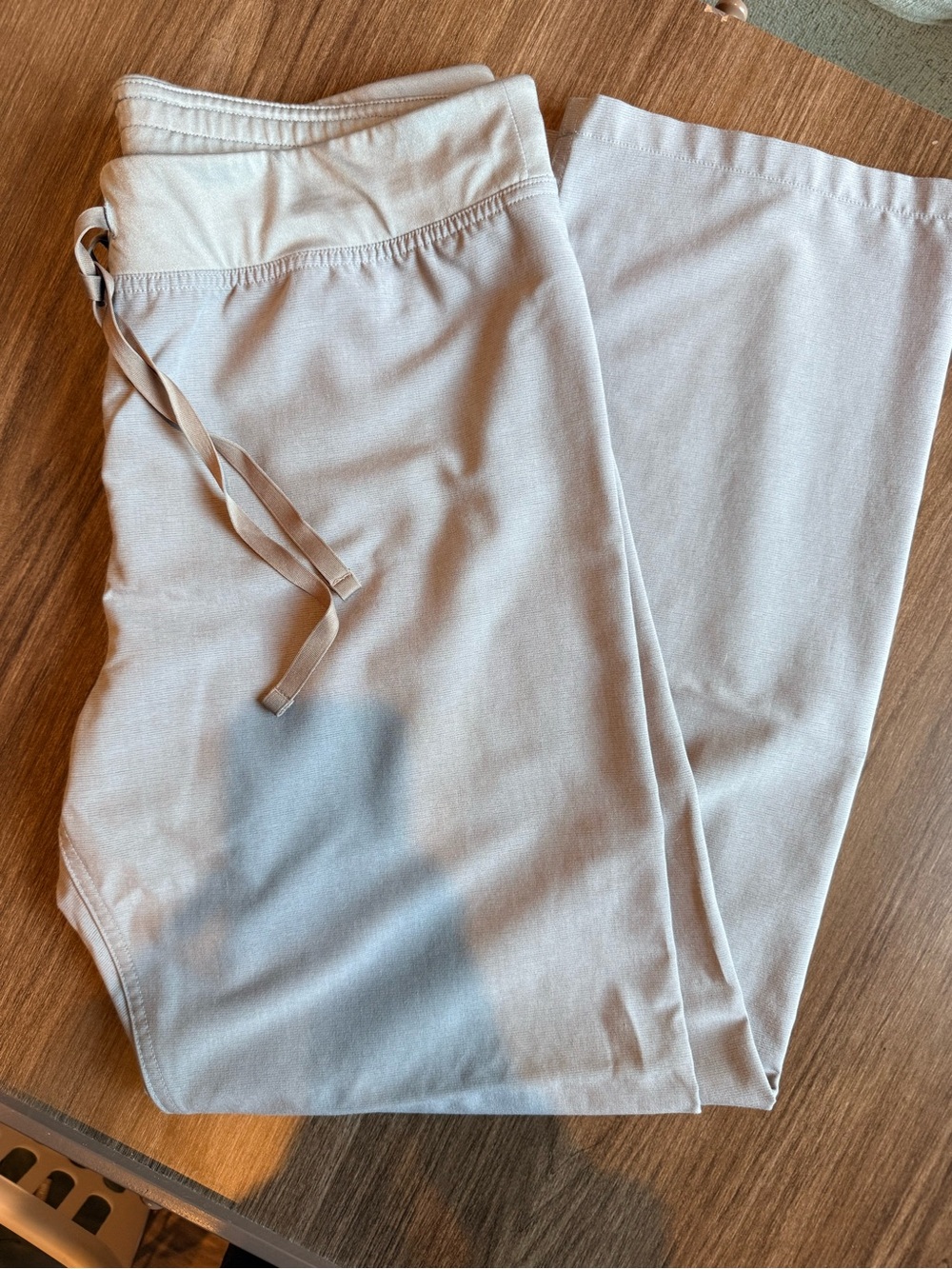 Figs Light Gray Waist Tie Scrub Pants